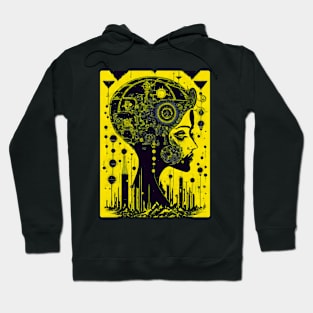 Abstract Colorful Brain Face Hoodie